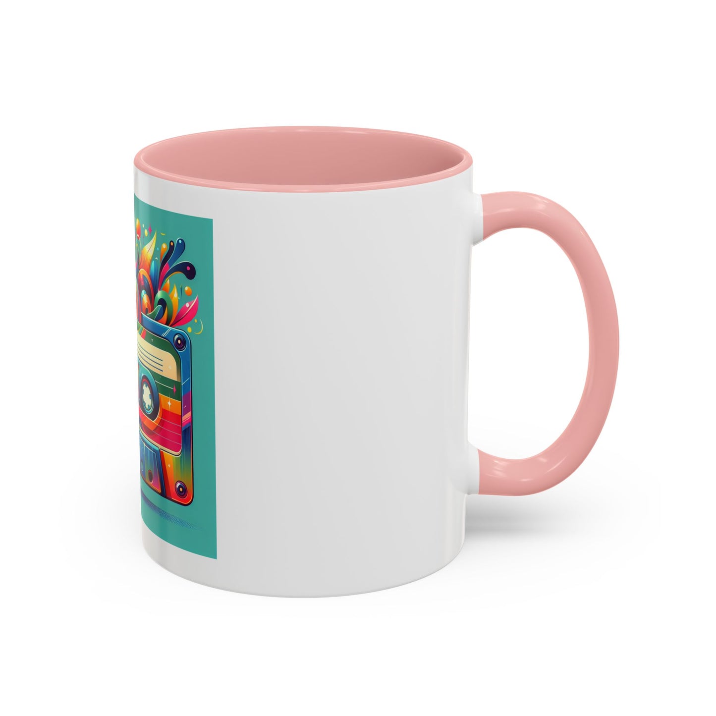 Retro Vibrant Coffee Mug - 11oz & 15oz - Perfect Gift for Music Lovers & Nostalgia Fans