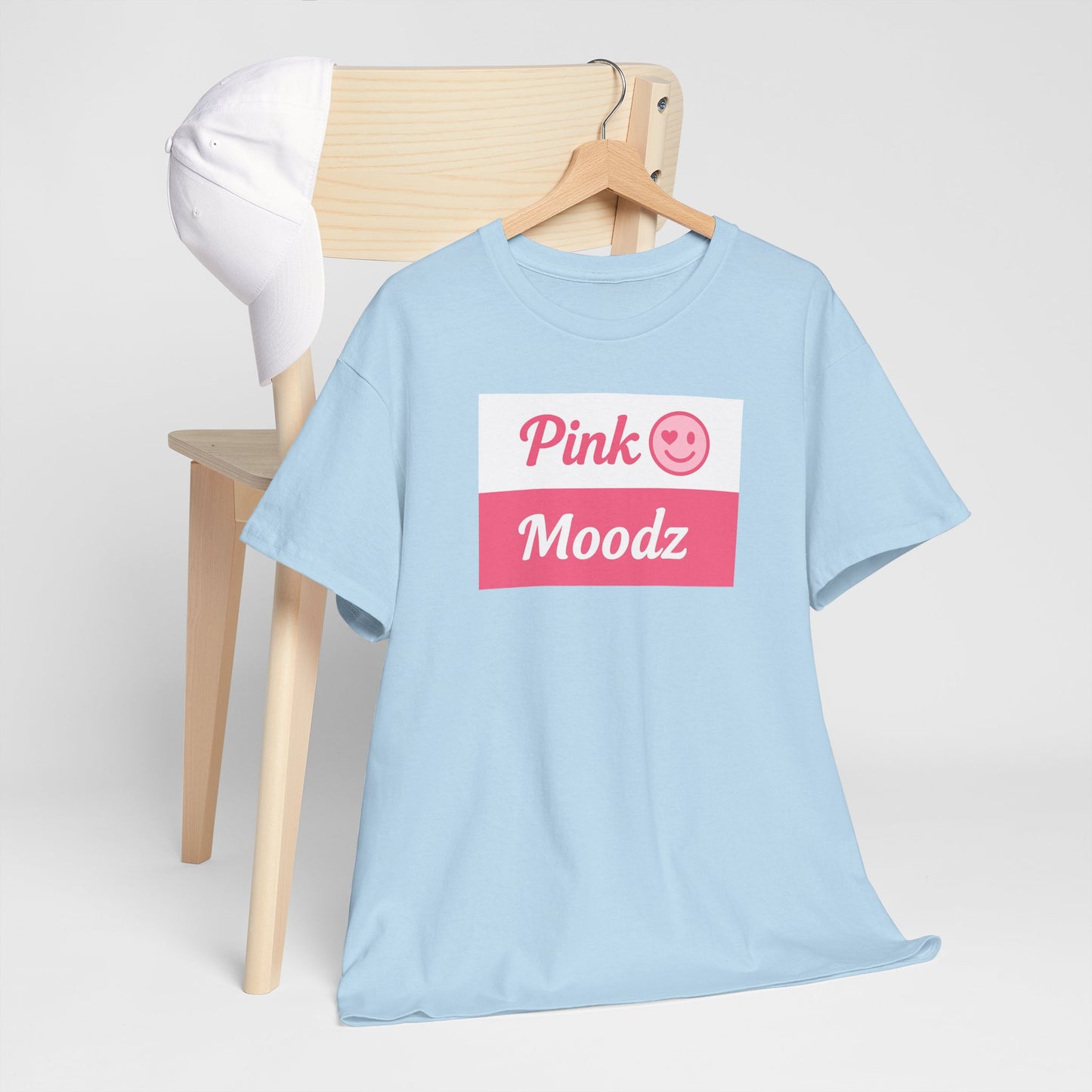 Pink Moodz Unisex Heavy Cotton Tee – Casual and Fun Vibe