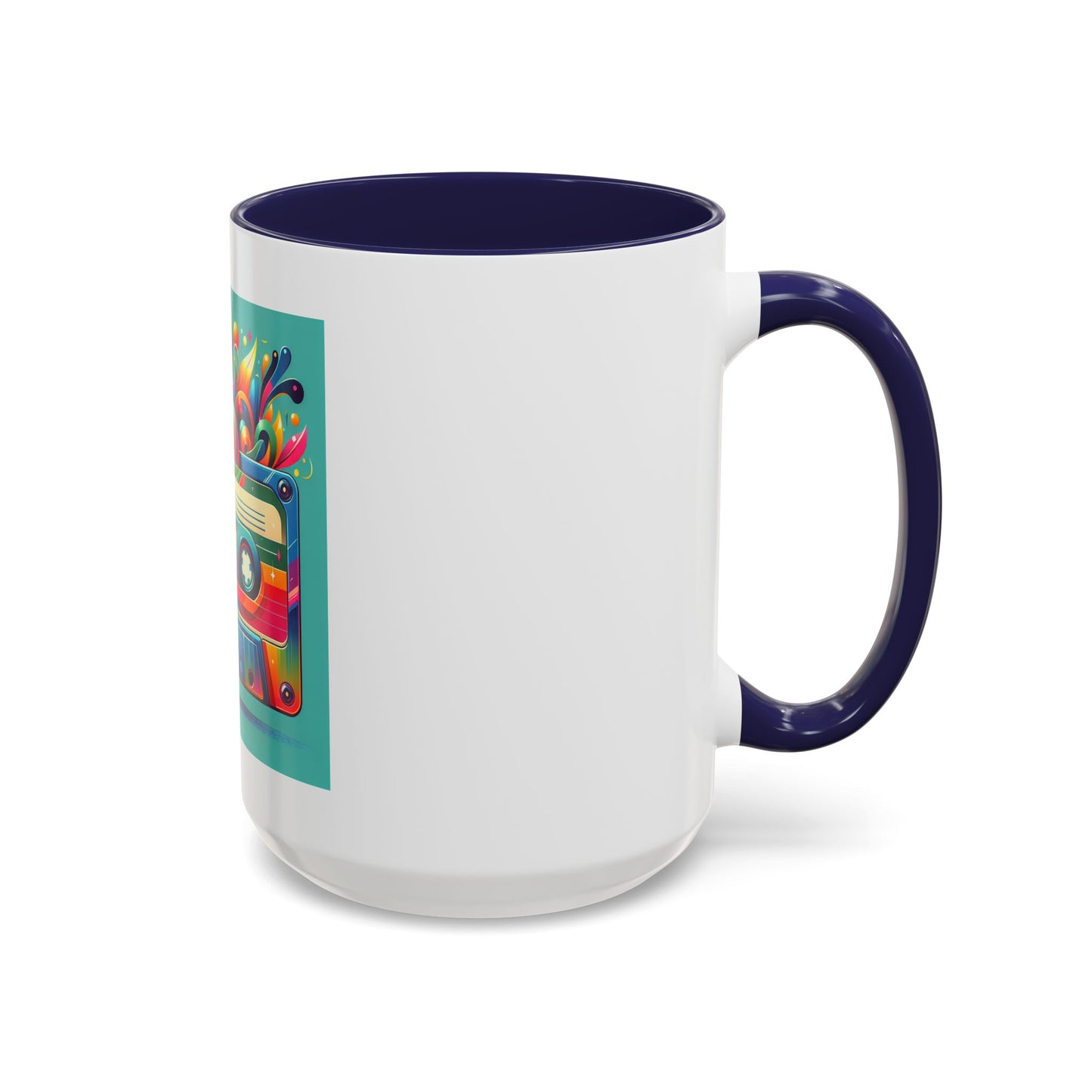 Retro Vibrant Coffee Mug - 11oz & 15oz - Perfect Gift for Music Lovers & Nostalgia Fans